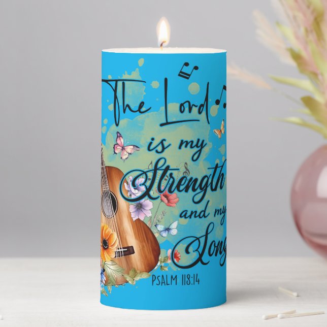 Christian Religious Saying Candle (In Situ)