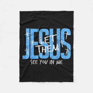 Christian Religious See You In Me Thankful Thanksg Fleece Blanket