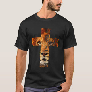 Christian Religious TShirt Jesus The Lion Of Judah