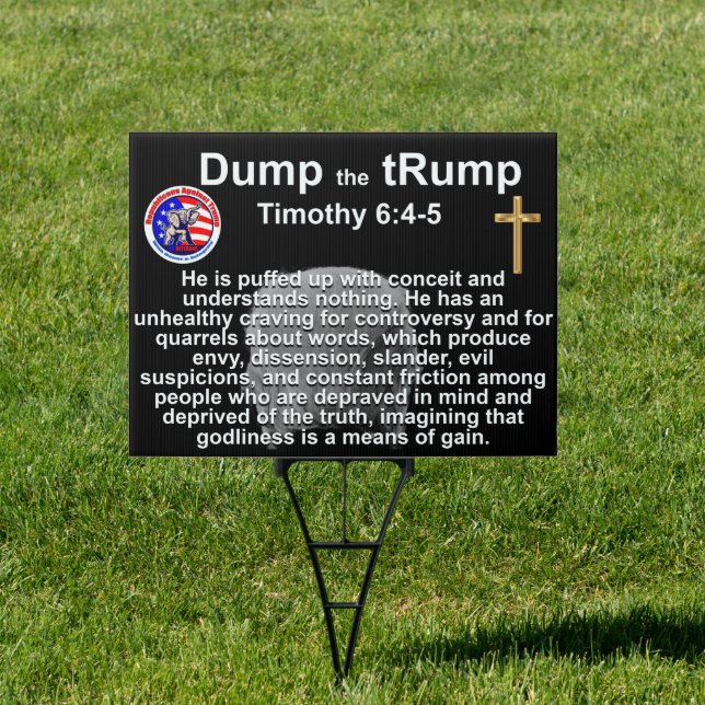 Christian Republican Against Trump Sign (Insitu)