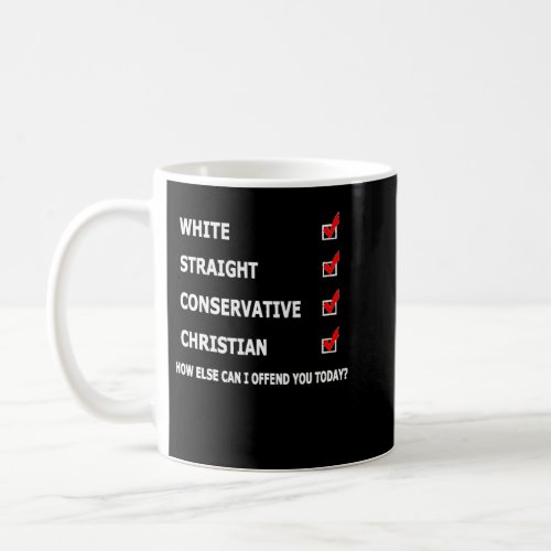 CHRISTIAN Republican Gifts Men Women White USA Con Coffee Mug