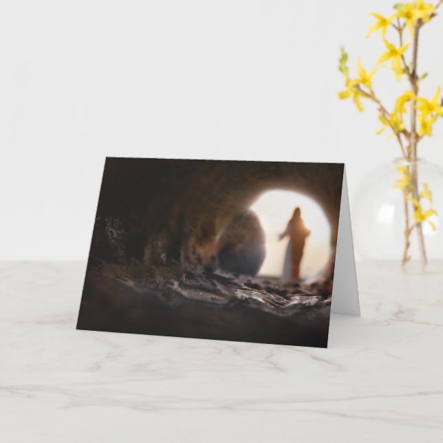 Christian Resurrection Card (Yellow Flower)