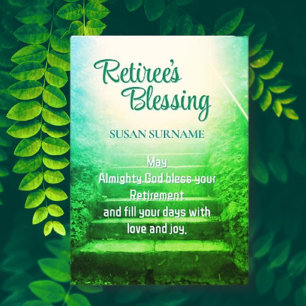 Christian Retirement blessings card