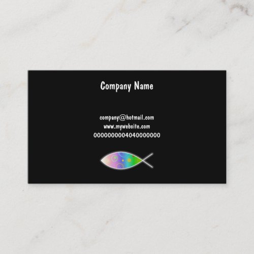 Christian Retro Fish, Business Cards