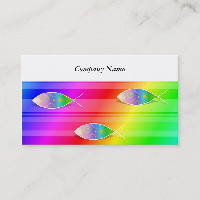 Christian Retro Fish, Business Card (Front)