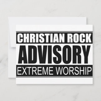 Christian Rock Advisory...
