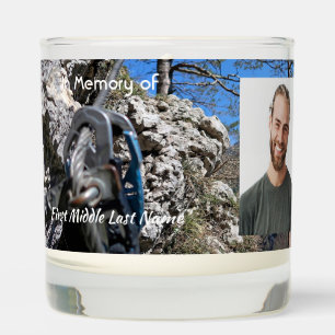 Christian Rock Climbing  Memorial Keepsake  Scented Candle