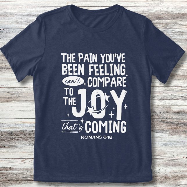 Christian Romans 8:18 Joy Coming Trendy Outreach Tri-Blend Shirt (Creator Uploaded)