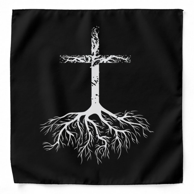 Christian Root your Faith in Jesus Christ Root Tre Bandana (Front)