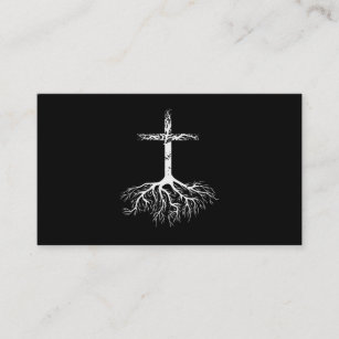 Christian Root your Faith in Jesus Christ Root Tre Business Card