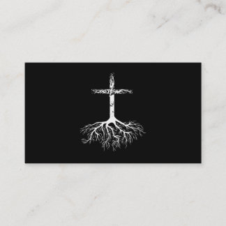 Christian Root your Faith in Jesus Christ Root Tre Business Card