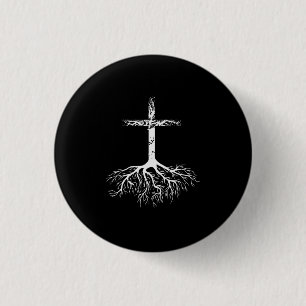 Christian Root your Faith in Jesus Christ Root Tre Button