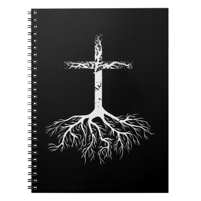 Christian Root your Faith in Jesus Christ Root Tre Notebook (Front)