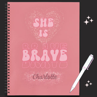 Christian rose gold sparkle journal notebook
