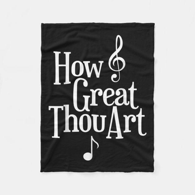 Christian S How Great Thou Art  Fleece Blanket (Front)