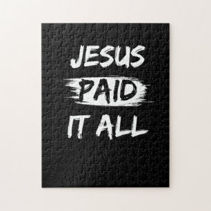 Christian Salvation Quote Forgiveness Gift Jigsaw Puzzle