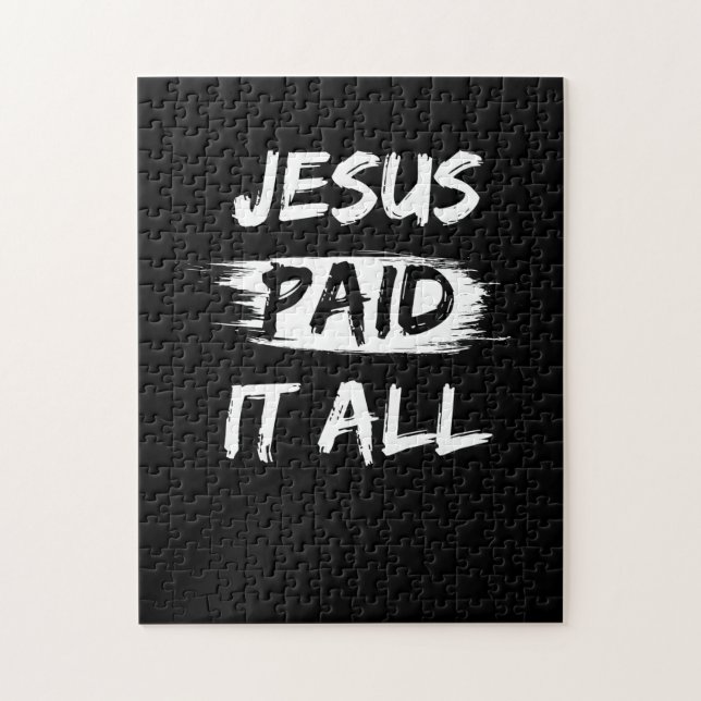 Christian Salvation Quote Forgiveness Gift Jigsaw Puzzle (Vertical)