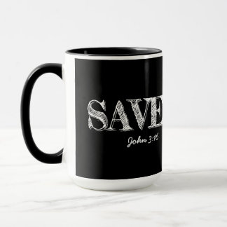 Christian SAVED with 3 Nail Cross Mug