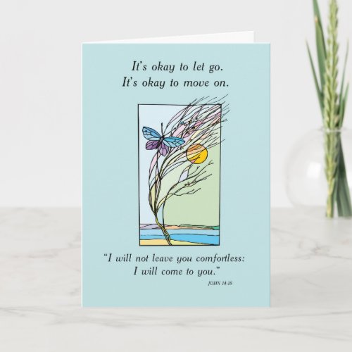 Christian Saying Goodbye End of Life Religious Card