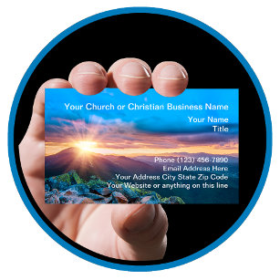 Christian Scenic Church Business Cards