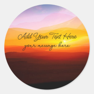 Christian Scenic Message Sticker Labels