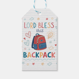 Christian School Bag Blessing Gift Tags