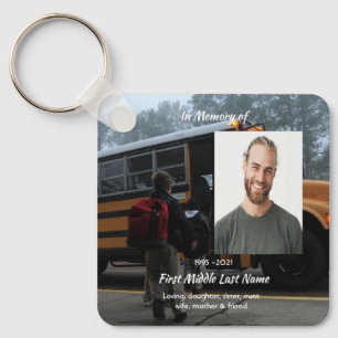 Christian School Bus Driver  Memorial Keepsake  Keychain