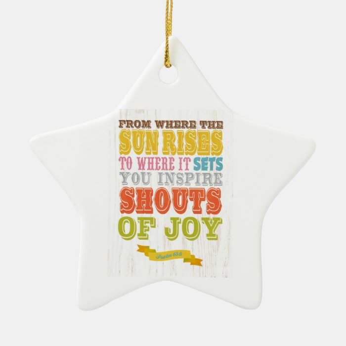 Christian Scriptural Bible Verse   Psalm 658 Ornament