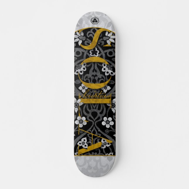 CHRISTIAN SCRIPTURE ALONE SOLA SCRIPTURA SKATEBOARD (Front)