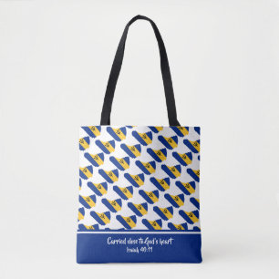 Christian Scripture BARBADOS FLAG Isaiah Tote Bag