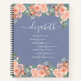 Christian Scripture Bible Verse Spiral Notebook