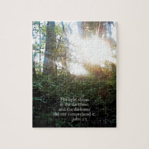 Christian Scripture Bible Verse Sun Creationarts Jigsaw Puzzle