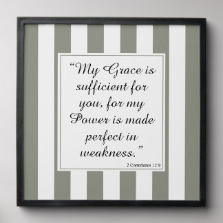 Christian Scripture Decor for Strength & Encourage Peel And Stick Photo Tile