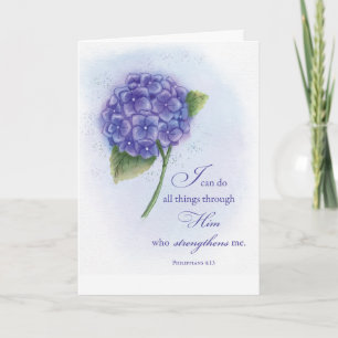 Christian Scripture Encouragement in Struggles Card