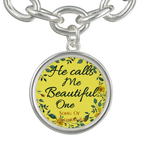 Christian Scripture He Calls Me Beautiful One Bracelet