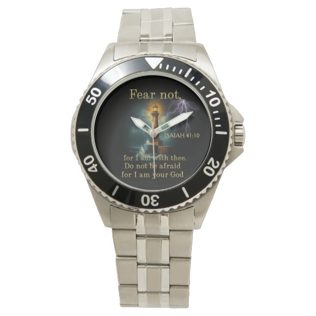 Christian  scripture ISAIAH 41:10 Watch (Front)
