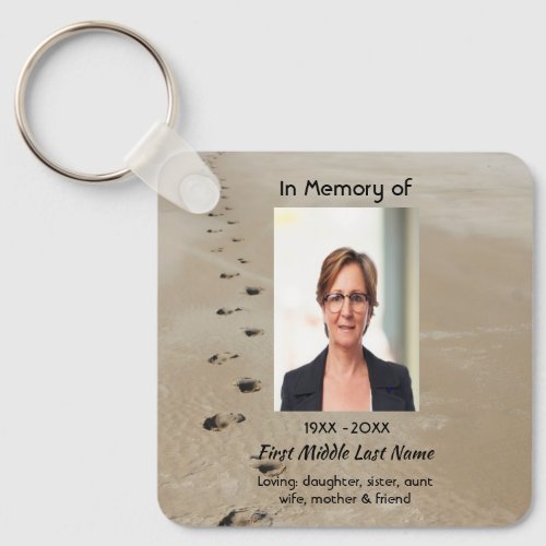 Christian Scripture Keepsake Footprints in Sand
