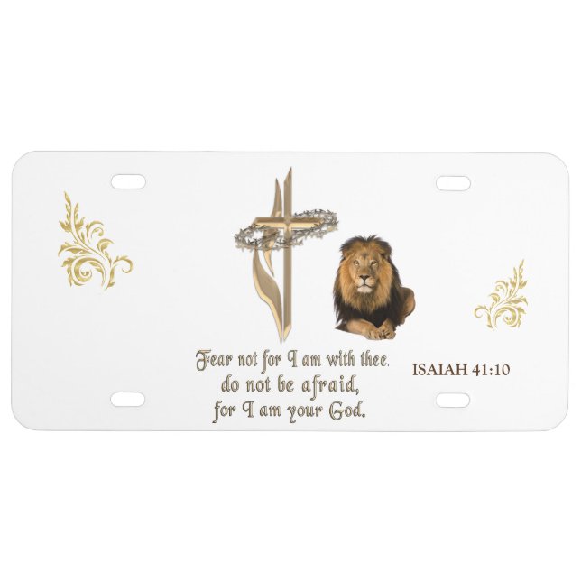 Christian Scripture License Plate (Front)