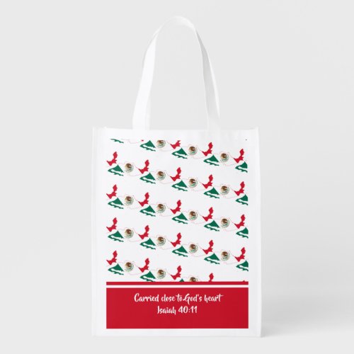 Christian Scripture MEXICO FLAG Isaiah Grocery Bag