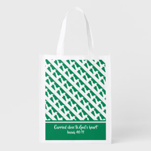 Christian Scripture NIGERIA FLAG Isaiah Grocery Bag