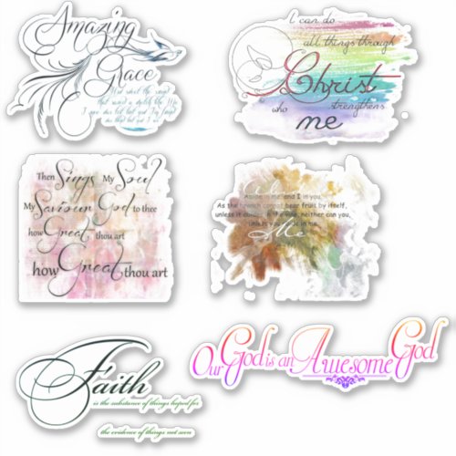 Christian scripture set Sticker