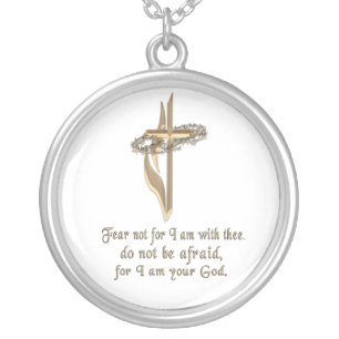 Christian Scripture Silver Plated Necklace