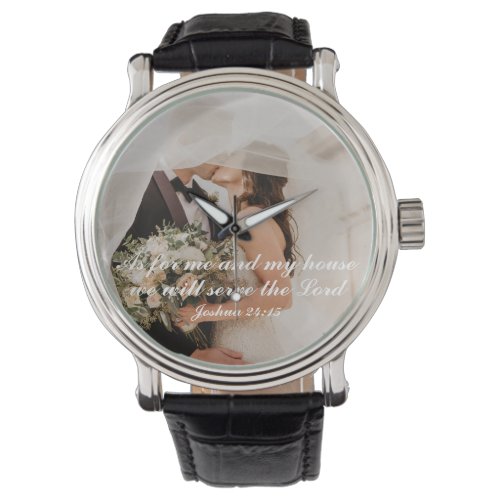 Christian Scripture Wedding Photo Watch