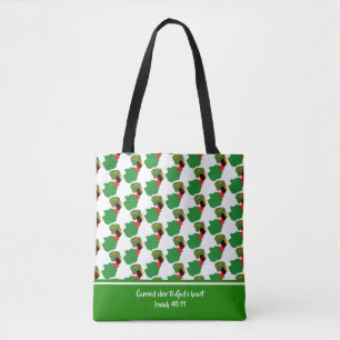 Christian Scripture ZAMBIA FLAG Isaiah Tote Bag