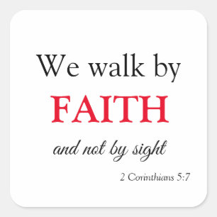 Christian scriptures by Faith Square Sticker