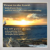 Bible Verse Christian Religious Ten Commandments Poster