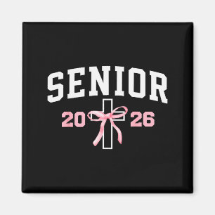 Christian Senior 2026 Cl Of 26 Coquette Girls  Magnet