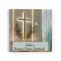 Christian sermon notes notebook