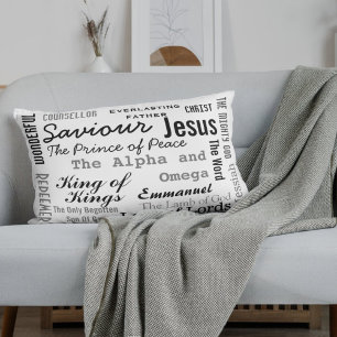 Christian Seventeen Names of Jesus Pillow Case