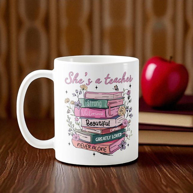 Christian - She's a Teacher Coffee Mug (Creator Uploaded)